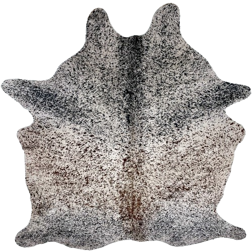 Off-White Brazilian Cowhide w/ Tricolor Speckled Print - 6'11" x 5'7" (BRSP-P006)