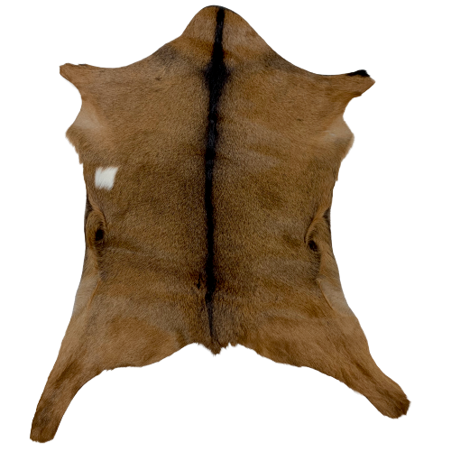 Brown and Black Goatskin - 2'5" x 2'2" (GOAT090)