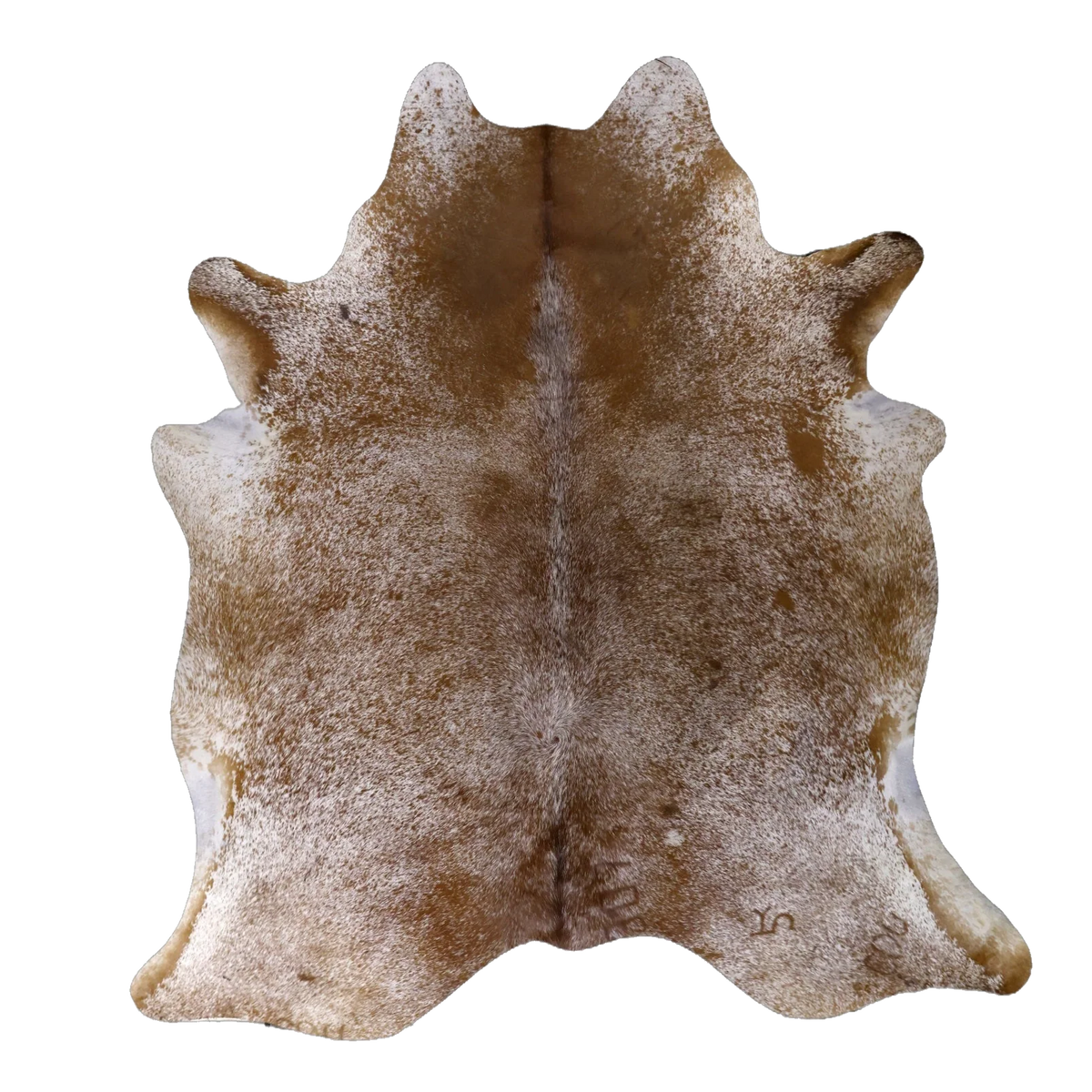 Brown Salt and Pepper X-Large Cowhide Rug, 7'0" x 6'4" #00637