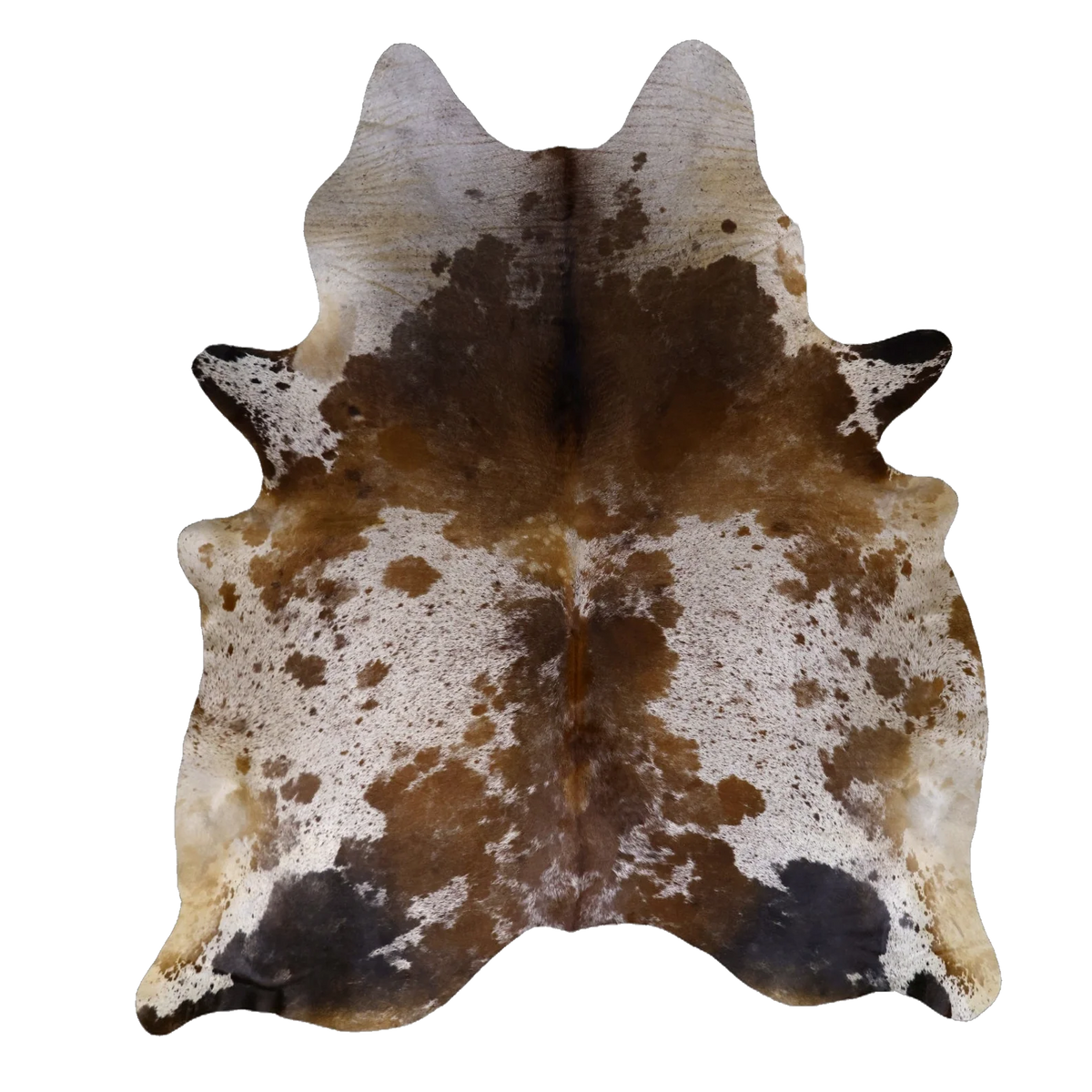 Brown Salt and Pepper XX-Large Cowhide Rug, 7'11" x 6'11" #00645
