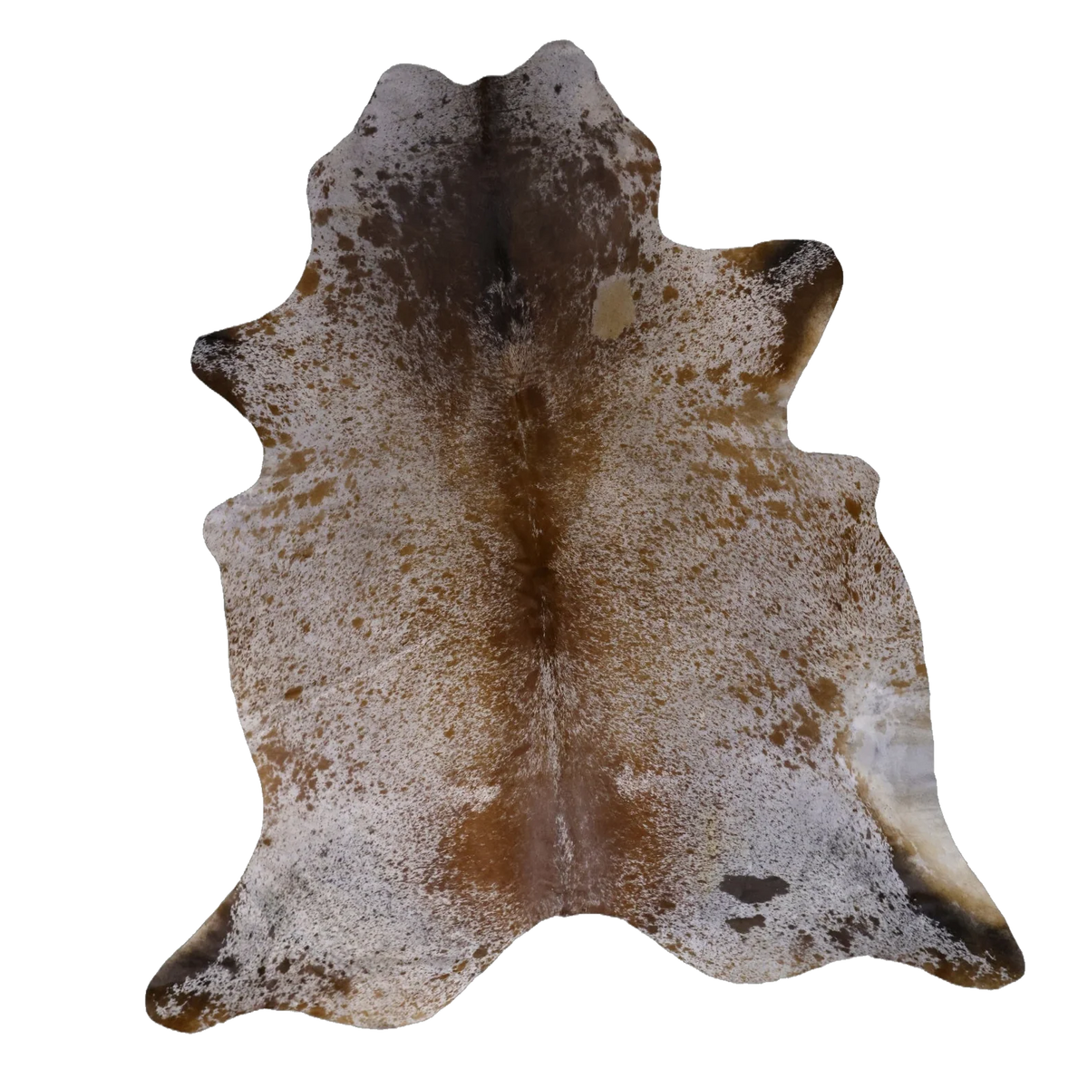 Brown Salt and Pepper XX-Large Cowhide Rug, 7'11" x 7'0" #00759