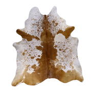 Brown Salt and Pepper XX-Large Cowhide Rug, 7'9" x 7'0" #00769