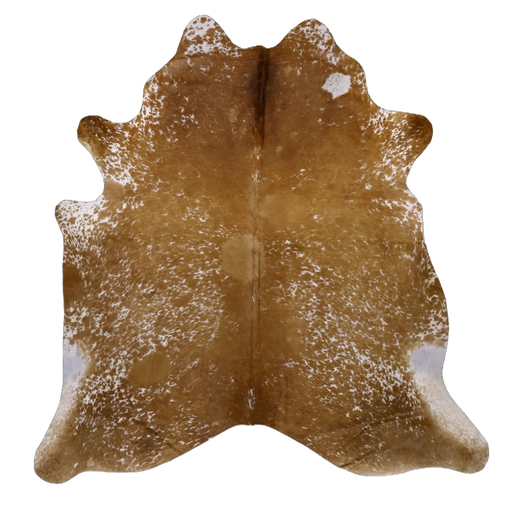 Brown Salt and Pepper X-Large Cowhide Rug, 6'10" x 6'6" #52686