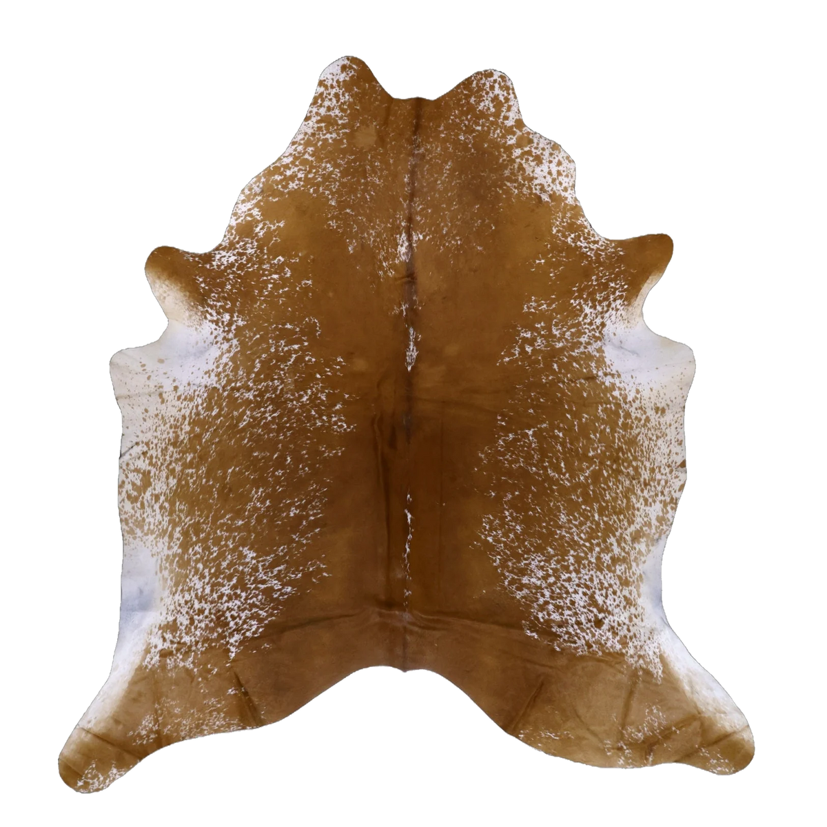 Brown Salt and Pepper X-Large Cowhide Rug, 7'7" x 7'7" #52749
