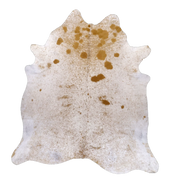 Brown Salt and Pepper X-Large Cowhide Rug, 7'6" x 6'8" #52890