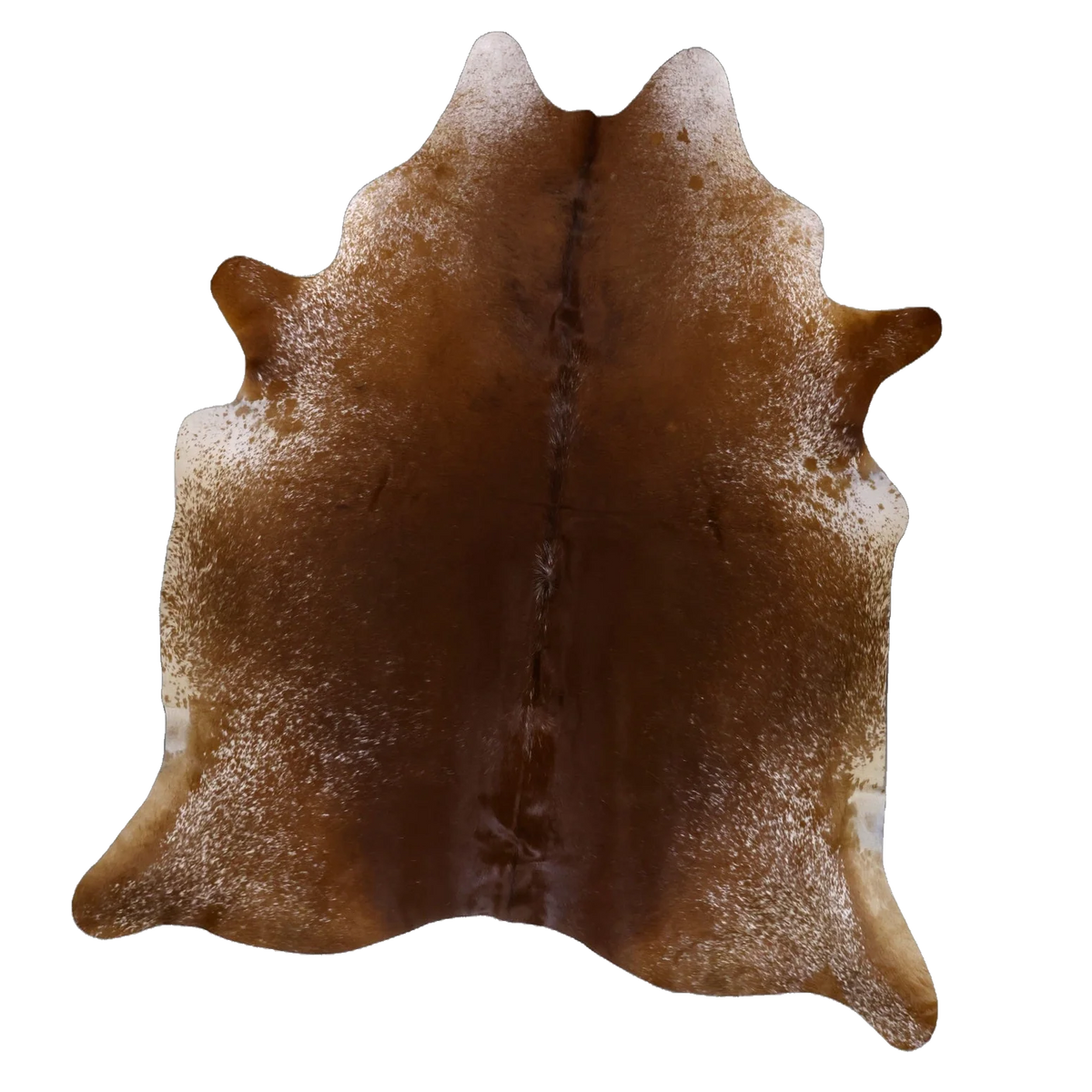 Brown Salt and Pepper XX-Large Cowhide Rug, 7'10" x 6'9" #53363