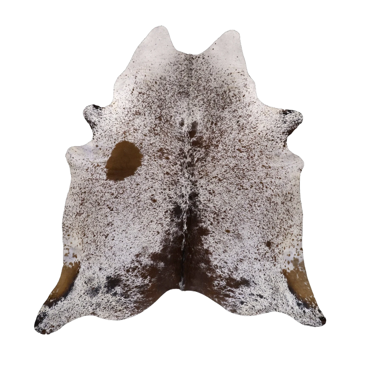 Brown Salt and Pepper XX-Large Cowhide Rug, 7'9" x 7'2" #53637
