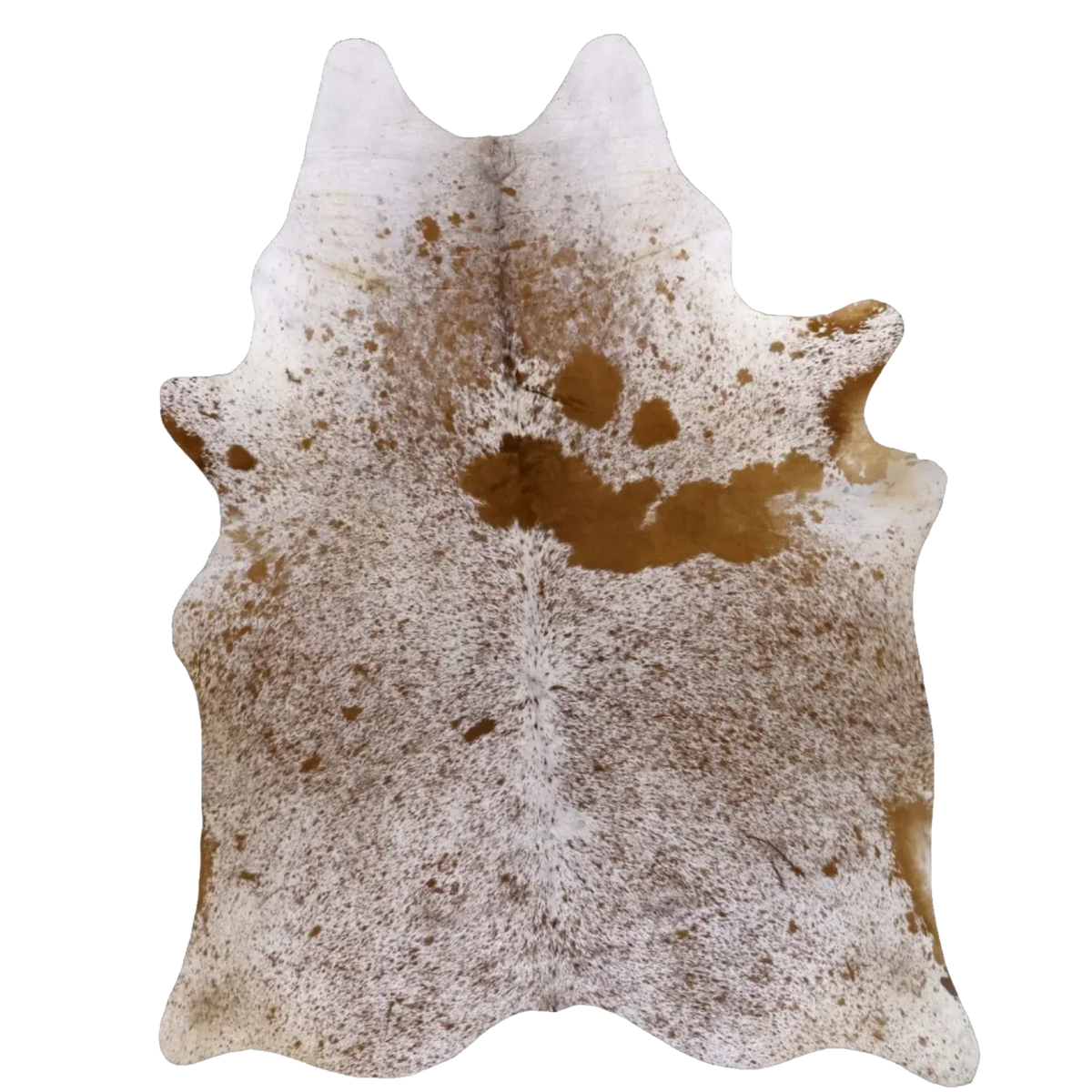 Brown Salt and Pepper X-Large Cowhide Rug, 7'9" x 6'0" #53876