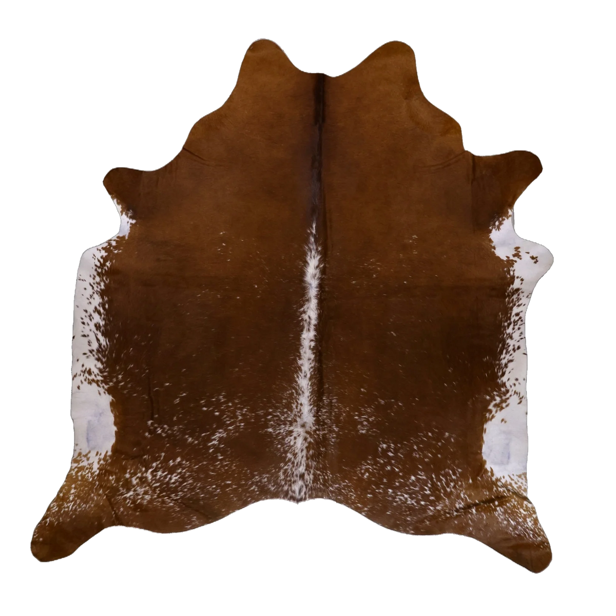 Brown Salt and Pepper X-Large Cowhide Rug, 7'3" x 7'2" #54106