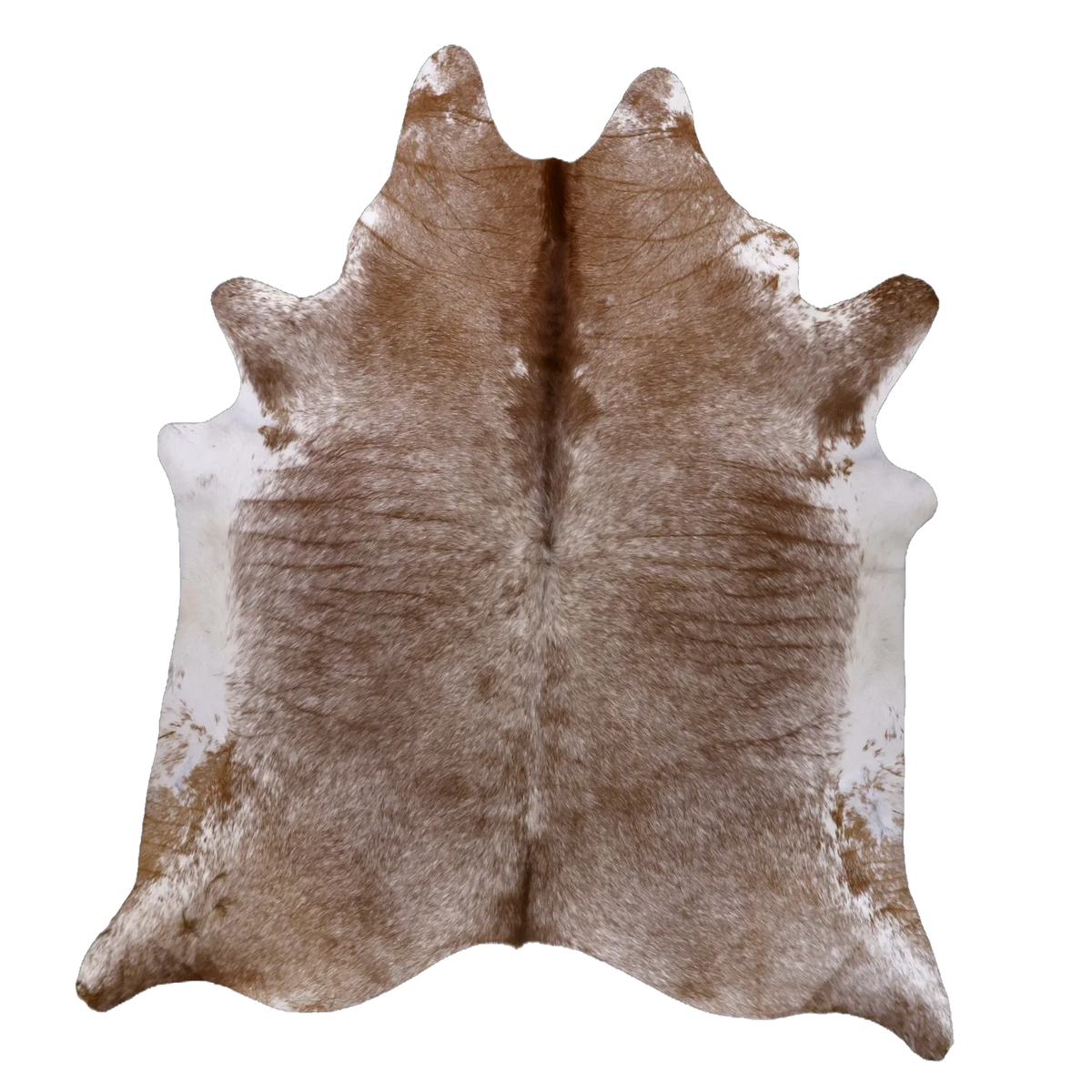 Brown Salt and Pepper X-Large Cowhide Rug, 7'7" x 6'5" #54220