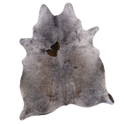 Brown Salt and Pepper X-Large Cowhide Rug, 7'8" x 6'2" #54330