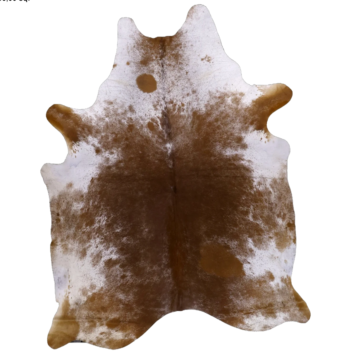 Brown Salt and Pepper X-Large Cowhide Rug, 7'10" x 6'0" #54346