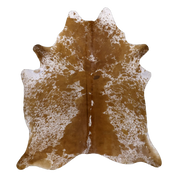 Brown Salt and Pepper X-Large Cowhide Rug, 7'5" x 6'6" #54353
