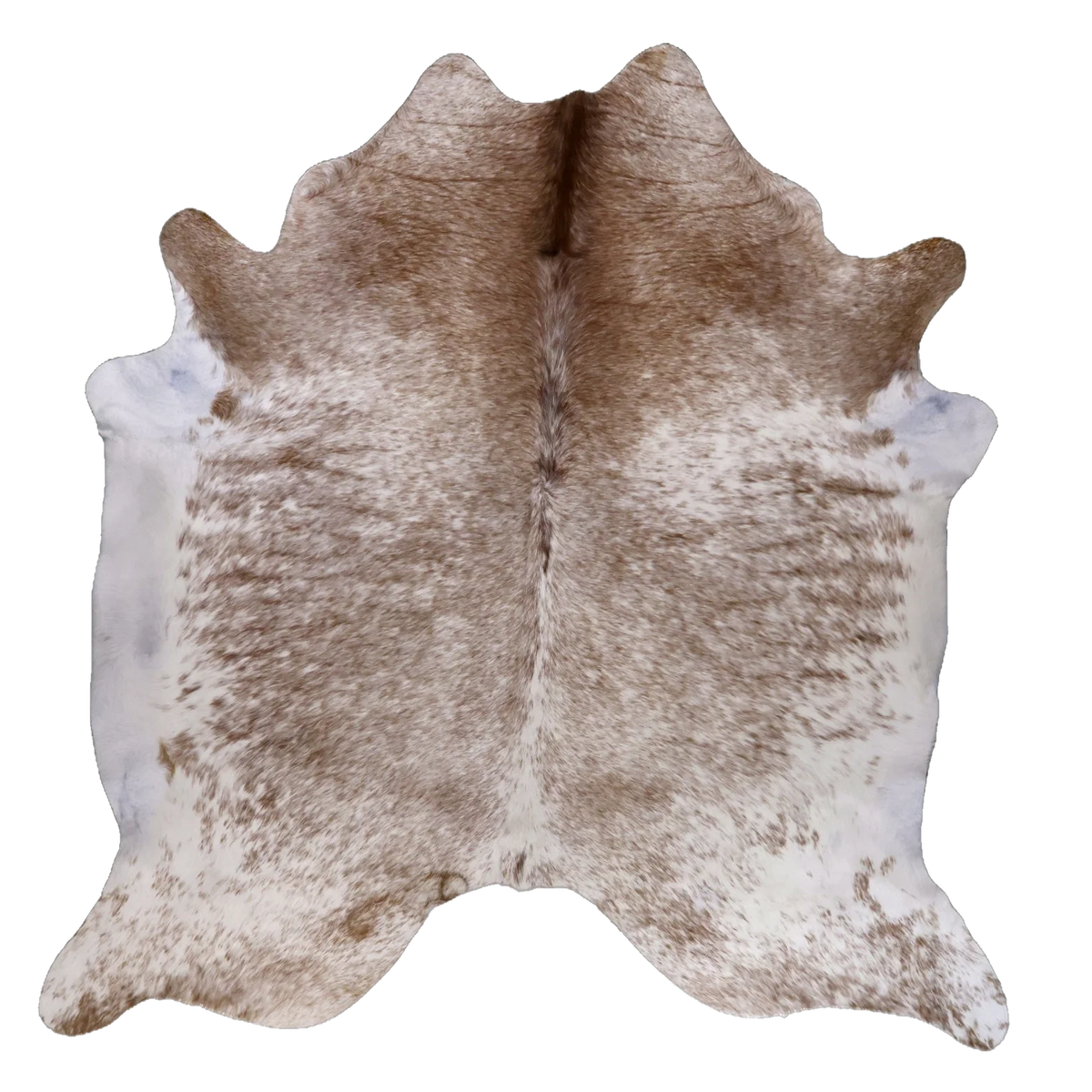 Brown Salt and Pepper X-Large Cowhide Rug, 7'1" x 6'9" #54378