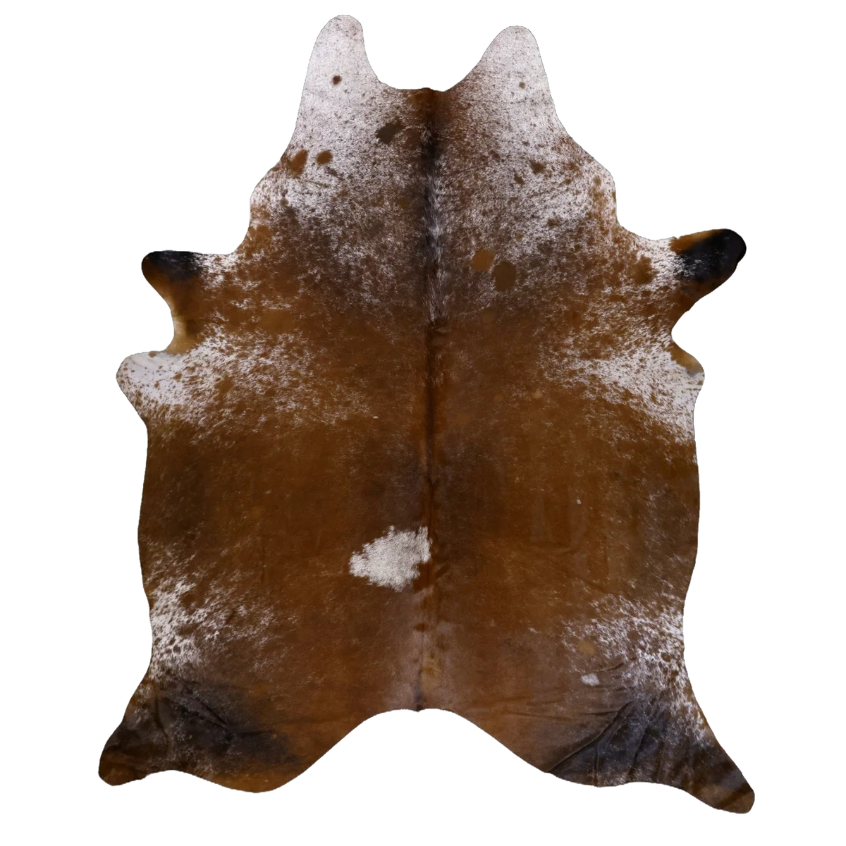 Brown Salt and Pepper XX-Large Cowhide Rug, 8'6" x 6'11" #54408