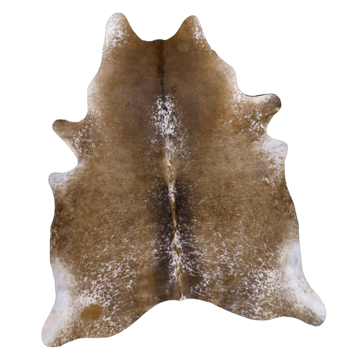 Brown Salt and Pepper X-Large Cowhide Rug, 7'9" x 6'7" #54445