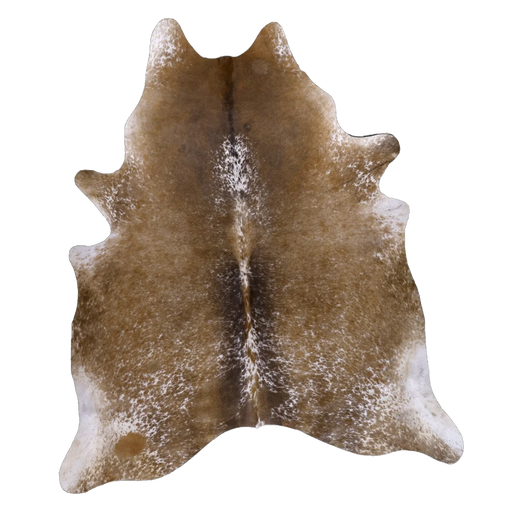 Brown Salt and Pepper X-Large Cowhide Rug, 7'9" x 6'7" #54445