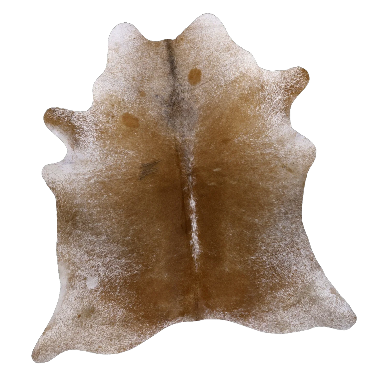 Brown Salt and Pepper X-Large Cowhide Rug, 7'6" x 6'10" #54486