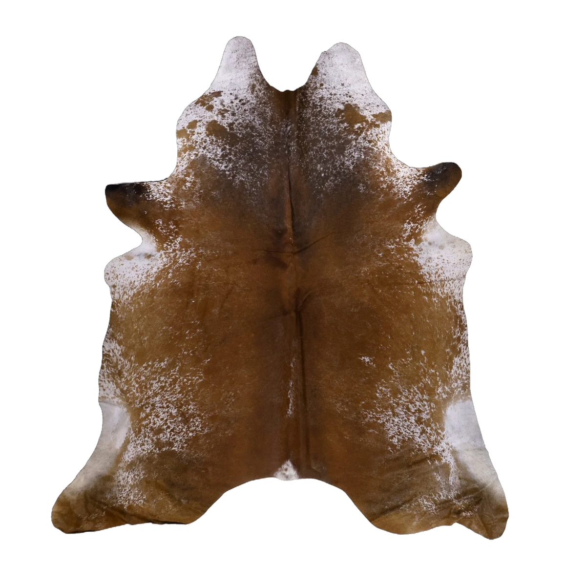 Brown Salt and Pepper X-Large Cowhide Rug, 7'6" x 6'9" #54520