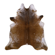 Brown Salt and Pepper X-Large Cowhide Rug, 7'6" x 6'9" #54520