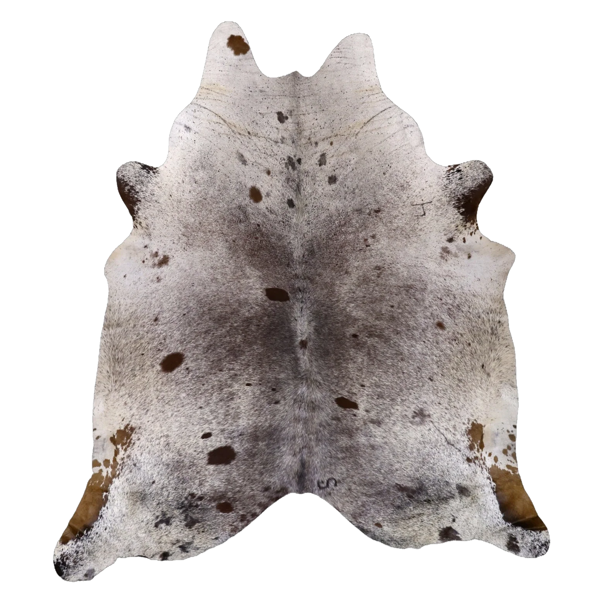 Brown Salt and Pepper XX-Large Cowhide Rug, 8'2" x 7'3" #67016