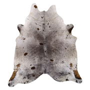 Brown Salt and Pepper XX-Large Cowhide Rug, 8'2" x 7'3" #67016