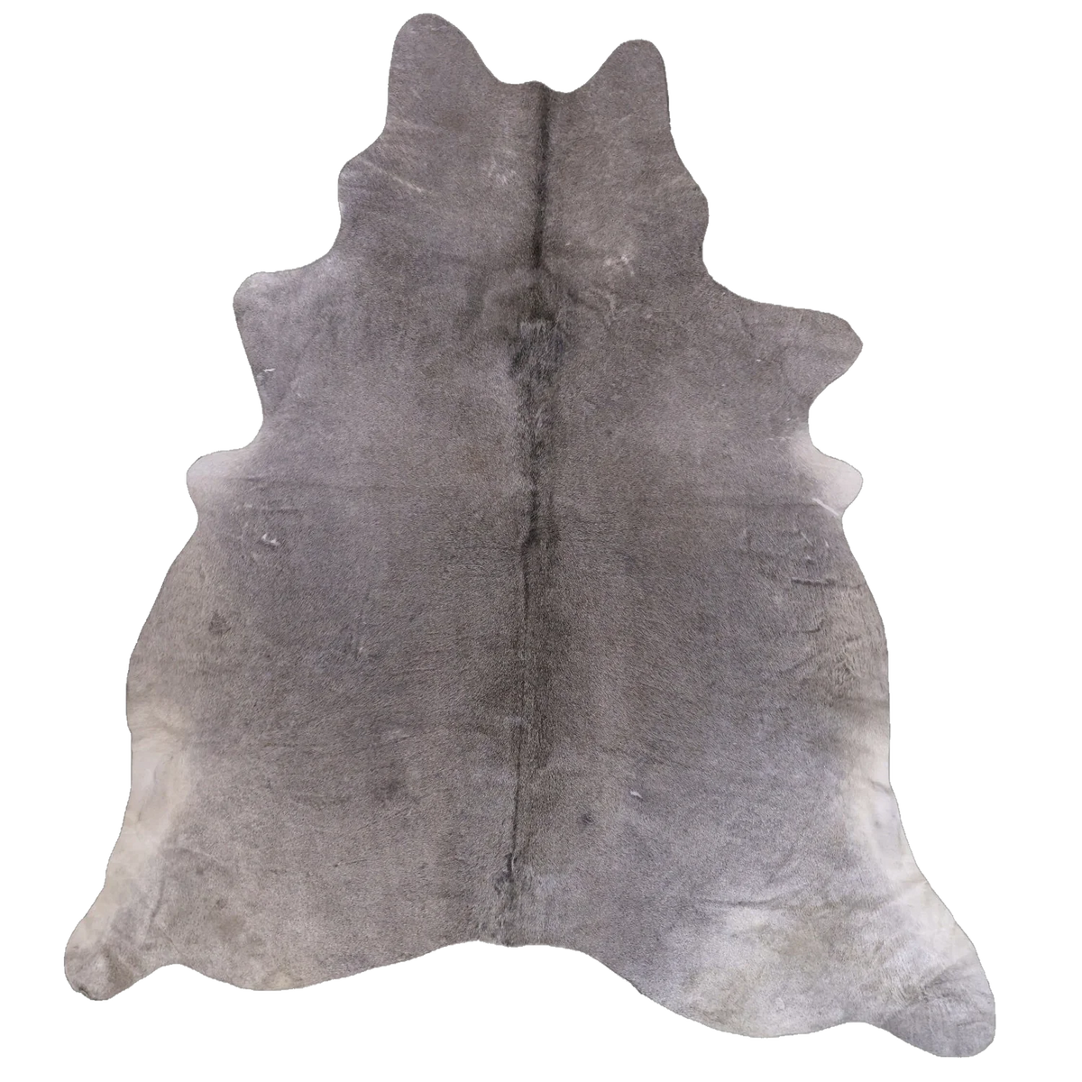 Solid Grey XX-Large Cowhide Rug, 8'1" x 7'0" #72558