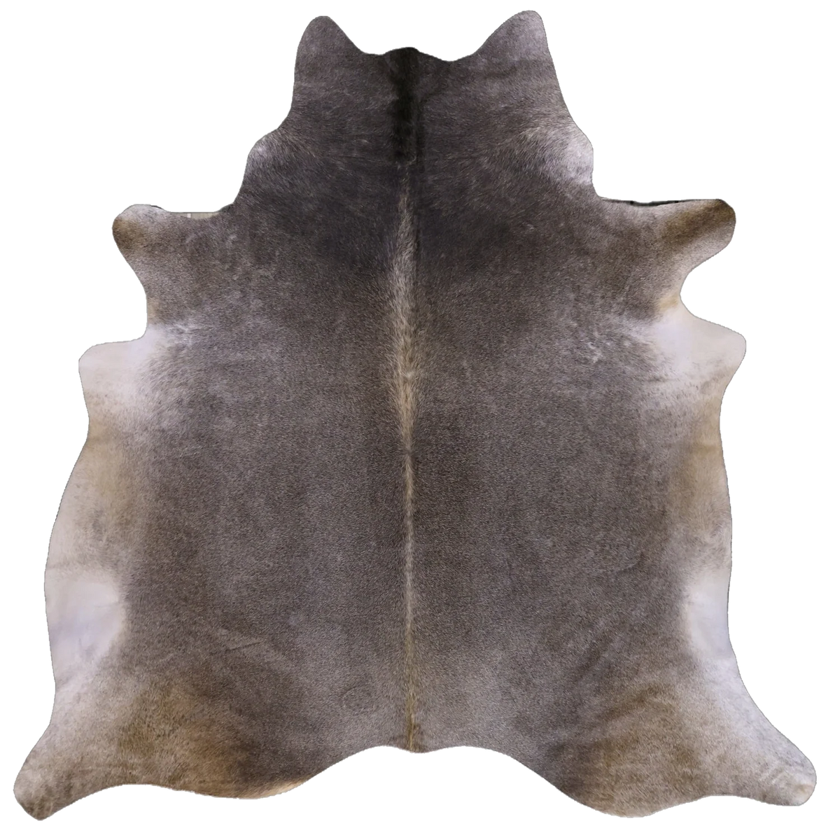 Dark Grey X-Large Cowhide Rug, 7'1" x 6'11" #87501