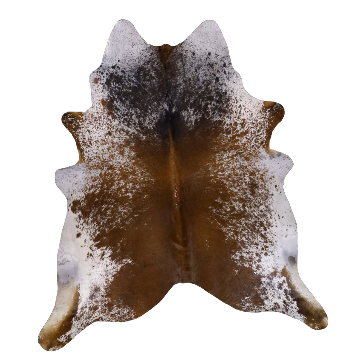 Black Salt and Pepper XX-Large Cowhide Rug, 8'0" x 6'11" #88068