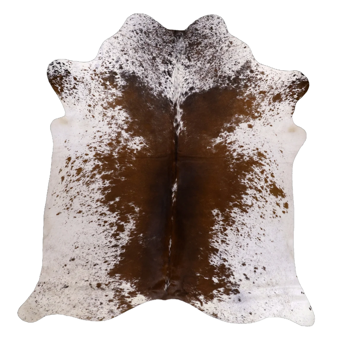 Brown Salt and Pepper X-Large Cowhide Rug, 6'11" x 6'5" #88231