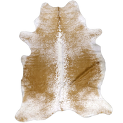 Brown Salt and Pepper X-Large Cowhide Rug, 7'7" x 6'0" #93901