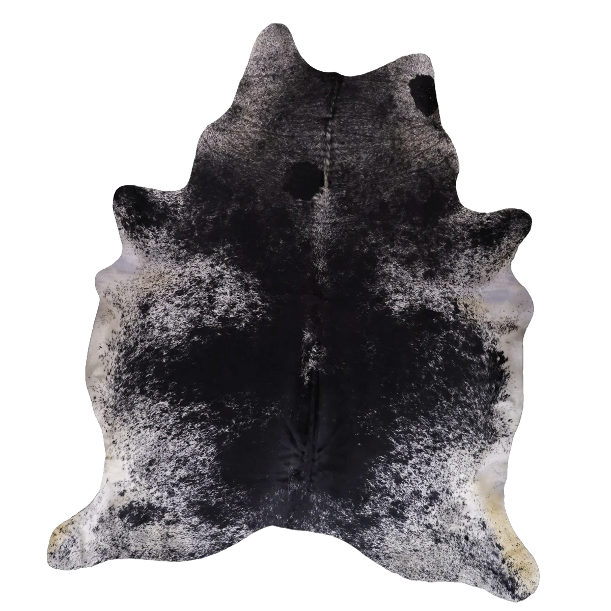 Black Salt and Pepper XX-Large Cowhide Rug, 8'4" x 6'11" #94231