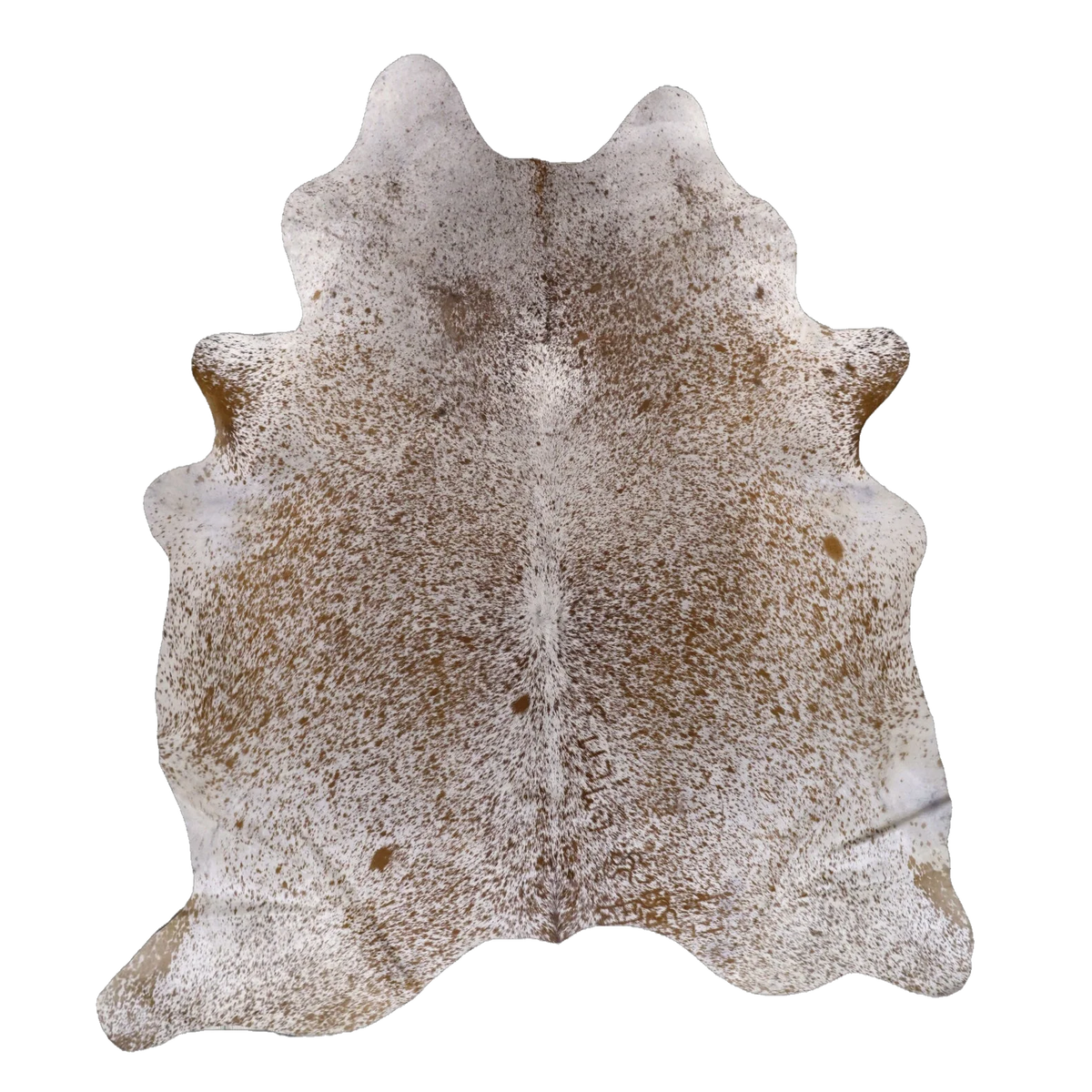 Brown Salt and Pepper X-Large Cowhide Rug, 7'7" x 6'8" #94338