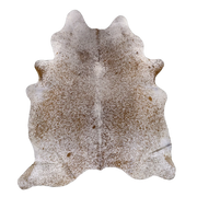Brown Salt and Pepper X-Large Cowhide Rug, 7'7" x 6'8" #94338