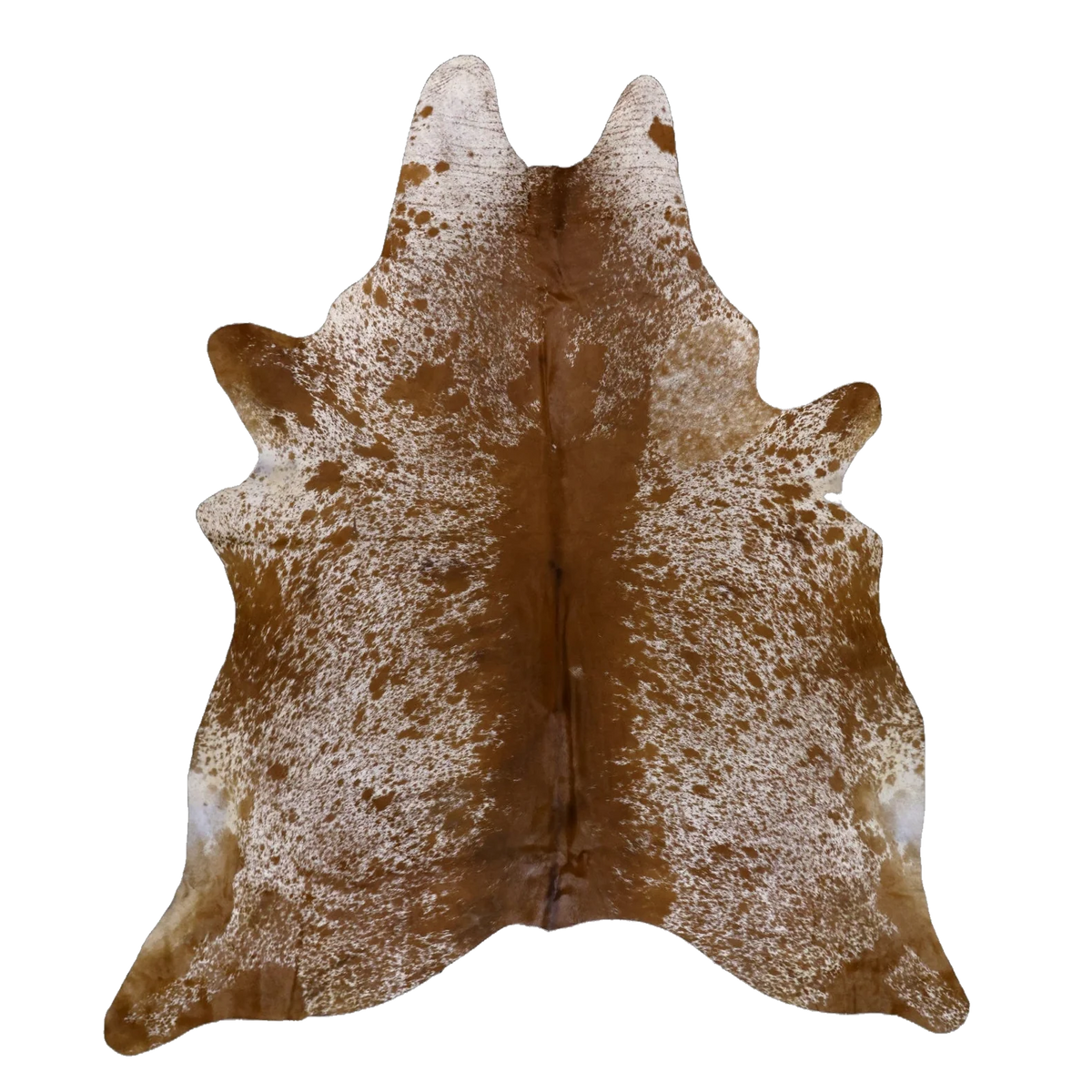 Brown Salt and Pepper XX-Large Cowhide Rug, 7'11" x 6'9" #94353