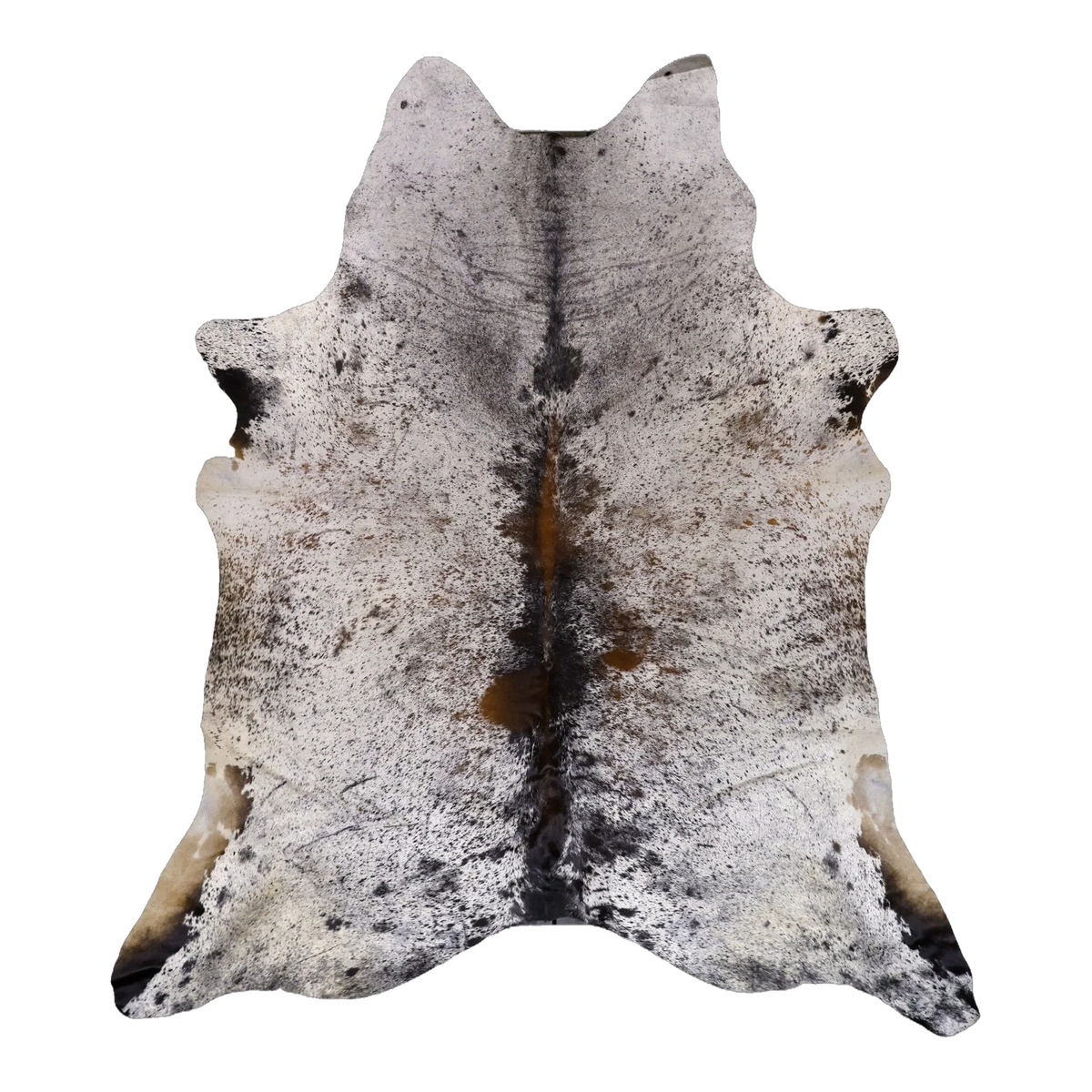 Brown Salt and Pepper XX-Large Cowhide Rug, 8'3" x 7'1" #94417