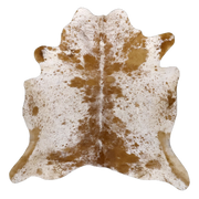 Brown Salt and Pepper X-Large Cowhide Rug, 6'11" x 6'11" #94536