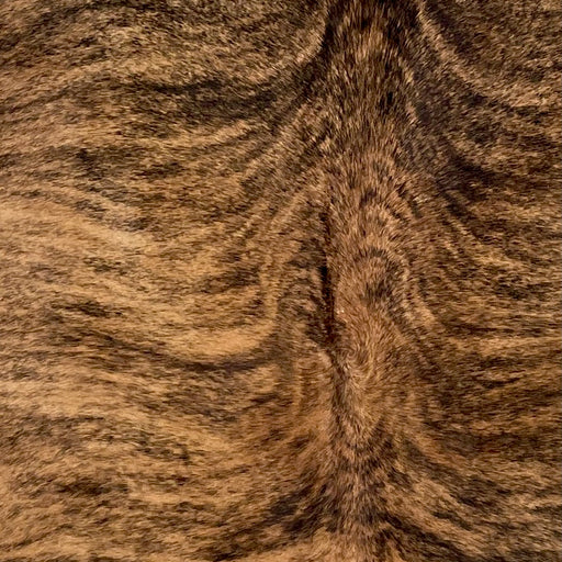 Closeup of this Large, Brazilian, Brindle Cowhide, showing brown with black, brindle markings (BRBR1160)