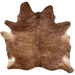 Brown and Black Brazilian Brindle Cowhide:  brown with black and darker brown, brindle markings - 6'11" x 6'2" (BRBR1214)