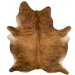 XL Brown and Black Brazilian Brindle Cowhide:  brown with black, brindle markings  - 8'2" x 5'11" (BRBR1226)