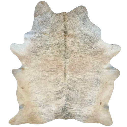 Brazilian Lt Brown and Gray Light Brindle Cowhide: very light brown with gray, brindle markings - 6'10" x 5'3" (BRBR1291)