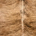 Closeup of this Brazilian Brindle Cowhide, showing light brown with black, brindle markings (BRBR1350)