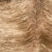Closeup of this Large Brazilian Brindle Cowhide, showing light tan with brown, brindle markings (BRBR1482)