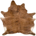 Brown and Black Brazilian Brindle Cowhide: brown with black, brindle markings - 6'10" x 6'1" (BRBR1487)
