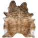 Brown and Black Brazilian Brindle Cowhide: brown with black, brindle markings - 7'4" x 6' (BRBR1511)