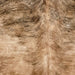 Closeup of this Brazilian Brindle Cowhide, showing brown with black, brindle markings (BRBR1511)