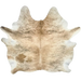 Light Brown and Black Brazilian Brindle Cowhide: light brown with black, brindle markings - 7'3" x 6'8" (BRBR1577)