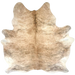 Large Light Brown and Black Brazilian Brindle Cowhide: light brown with black, brindle markings - 7'7" x 6'3"(BRBR1578)