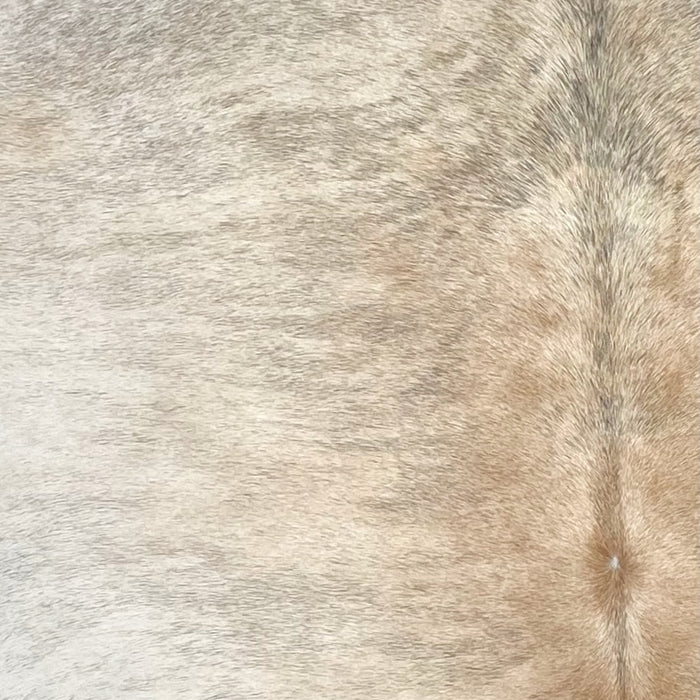Lt Brown, Ivory, Gray Brazilian Brindle Cowhide - 6'6" x 5'11" (BRBR1584)