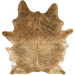 XXL Reddish Brown and Black Brazilian Brindle Cowhide: reddish brown with black, brindle markings - 8'6" x 6'4" (BRBR1590)